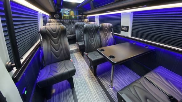 norman 18 passenger sprinter van interior