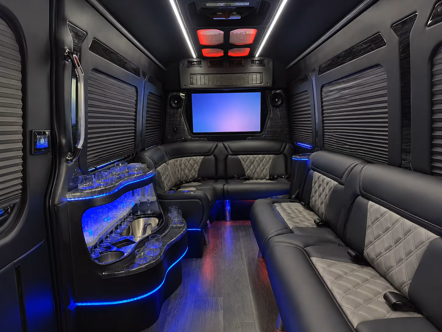 norman sprinter limousine inside